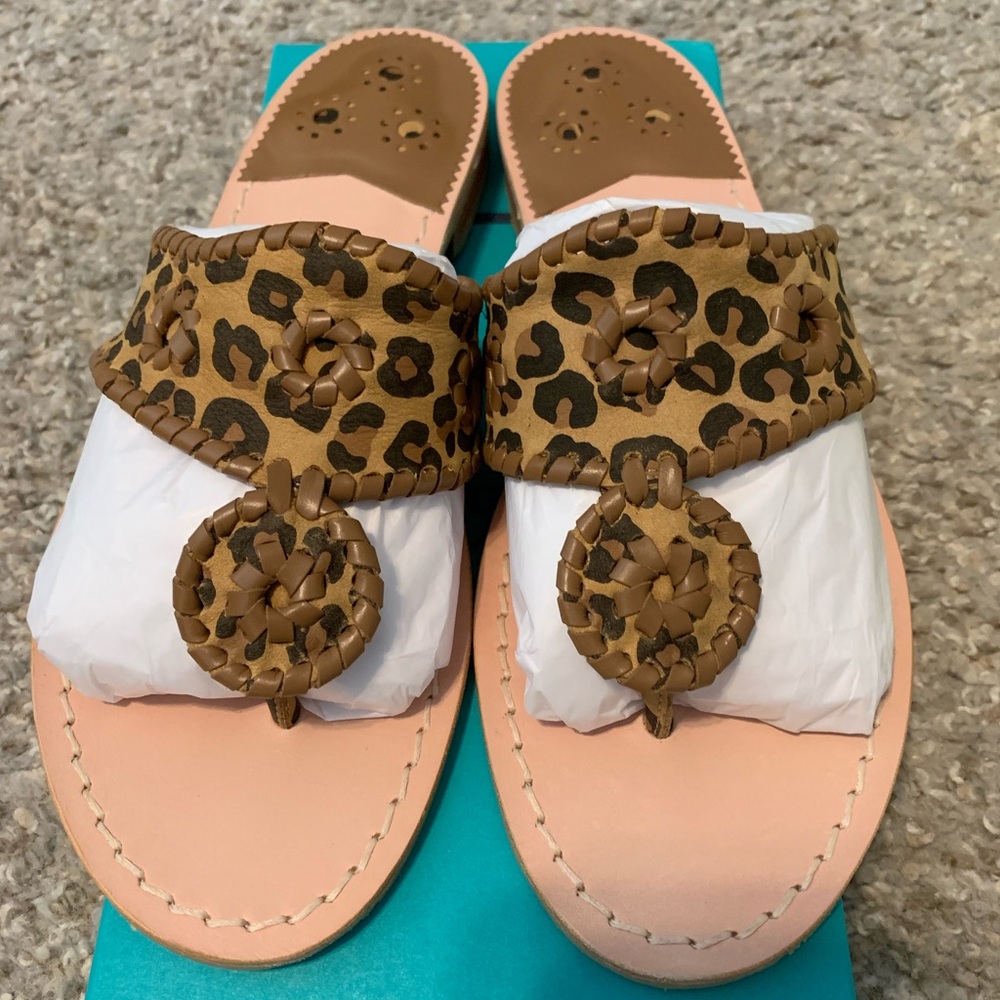 Jack Rogers Remy Leopard Print Sandals